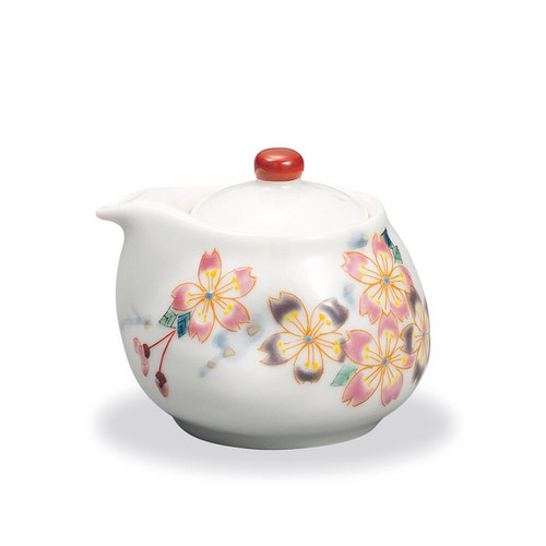 Kutani Ware Sauce Pourer Wazakura Japanese Cherry Blossom Made in Japan