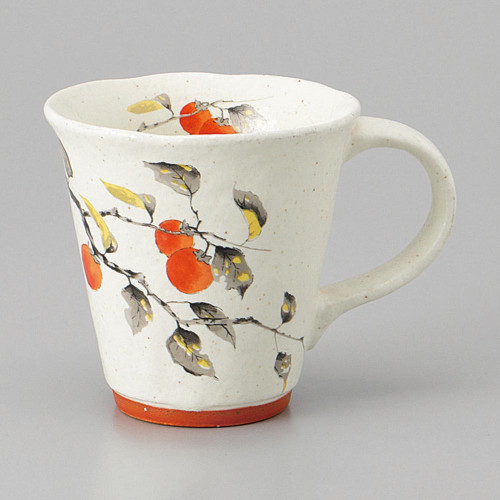 Mino ware Japanese Ceramic Mug Coffee Tea cup Kafu Persimmon Mug 220ml Japan