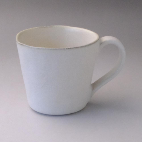 Mino ware Japanese Ceramic Mug Coffee Tea cup Shironeri White 250ml Japan