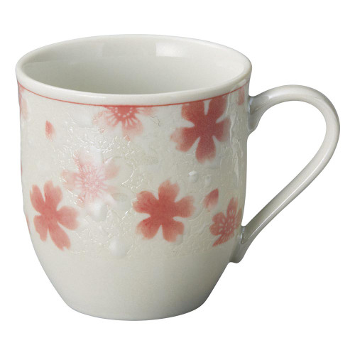 Mino ware Japanese Ceramic Mug Coffee Tea cup Laster Kirameki Red Microwave OK