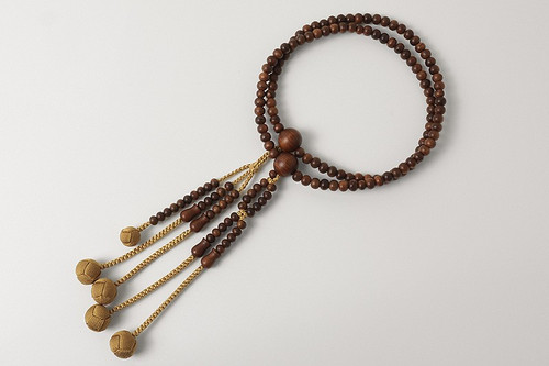 Kyoto Juzu Japanese Buddhist Mala NichirenMatte Chinaberry Shaku Japan