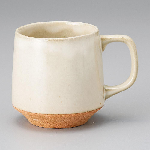 Mino ware Japanese Ceramic Mug Coffee Tea cup White Tie-Dye Kukuri Style