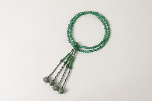 Kyoto Juzu Japanese Buddhist Mala Bracelet Shingon Aventurine 8sun woman Japan