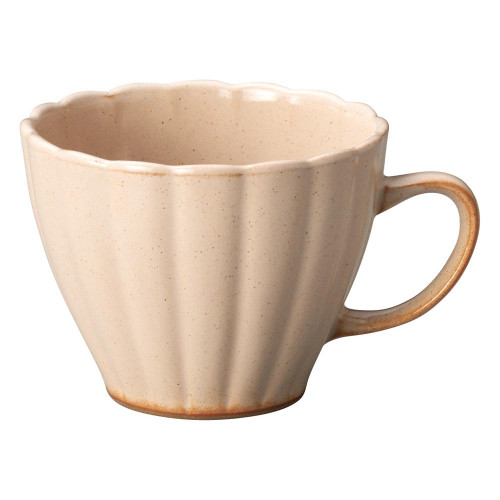 Mino ware Japanese Ceramic Mug Coffee Tea cup Pink Flower shape Made in Japan