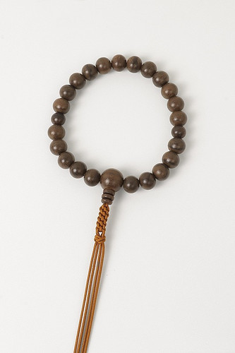 Kyoto Juzu Japanese Buddhist Mala Jodo shinshu Siam Ebony Wood Men Japan