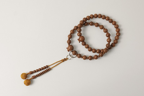Kyoto Juzu Japanese Buddhist Mala Jodo shu Plum wood Ume Men Japan