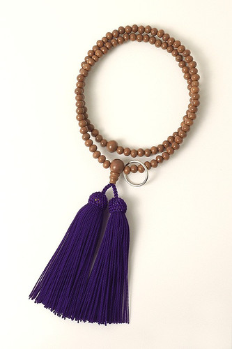 Kyoto Juzu Japanese Buddhist Mala Sodo shu Plum wood Ume Zen shu Woman Japan