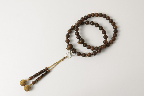 Kyoto Juzu Japanese Buddhist Mala Jodo shu Matte Chinaberry Sendan Men Japan