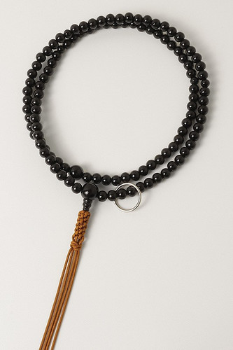 Kyoto Juzu Japanese Buddhist Mala Sodo shu Black Ebony Zen shu Men Japan