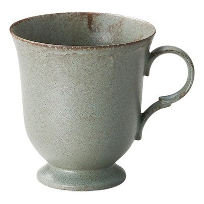 Mino ware Japanese Ceramic Mug Coffee Tea cup Poire Gray 280ml Made in Japan