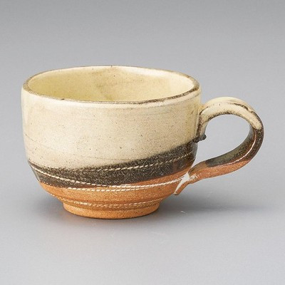 Mino ware Japanese Ceramic Mug Coffee Tea cup Roulette Pattern Mug Japan 240ml