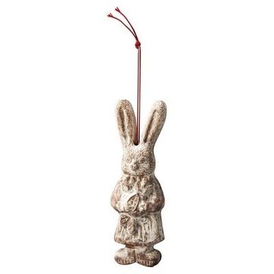 Shigaraki Ware Forest Marche Rabbit Ornament Small with String Japanese Pottery