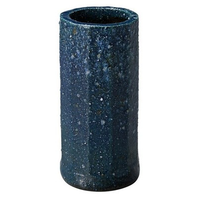 Shigaraki Ware Ai Kiln-Changed Faceted Straight Flower Mini Vase Large Japan