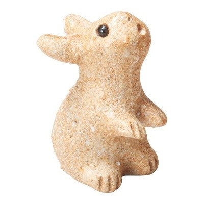 Shigaraki Ware Japanese pottry Rustic Clay Rabbit Figurine Small Made in Japan