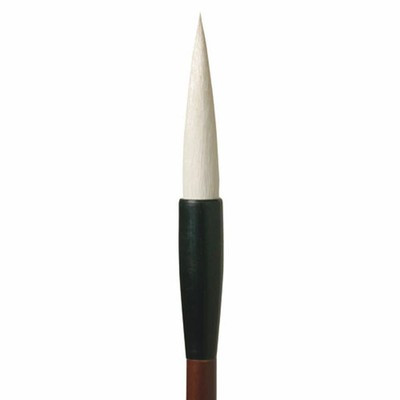 Kana Calligraphy Brush No.3 Weasel Goat Hair Medium Tip Balanced Firmness Japan