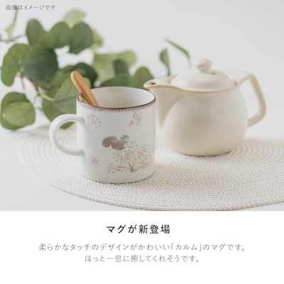 Mino ware Japanese Coffee Tea cup Calm Mug squirrel motif 300ml Japan