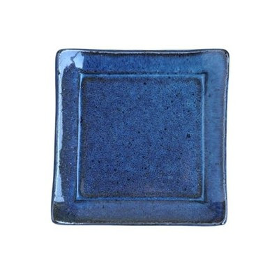 Shigaraki ware Japanese pottery small plate Star Dust Square shape Japan