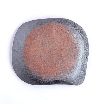 Shigaraki ware Japanese pottery small plate Black Chokaiho Japan