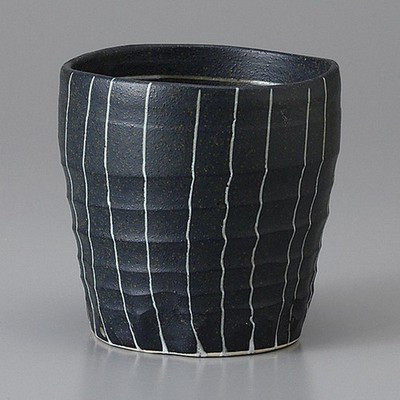 Made in Japan Mino Ware Black Stripe Multi Cup 350ml