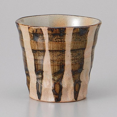 Made in Japan Mino Ware Rust Tokusa Shochu Cup 340ml