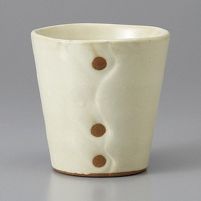 Made in Japan Mino Ware White Craft Rock Cup 260ml Japan