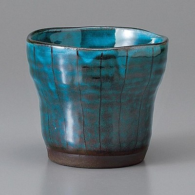Made in Japan Mino Ware Jade Tokusa Shochu Cup (Medium) 270ml Japan