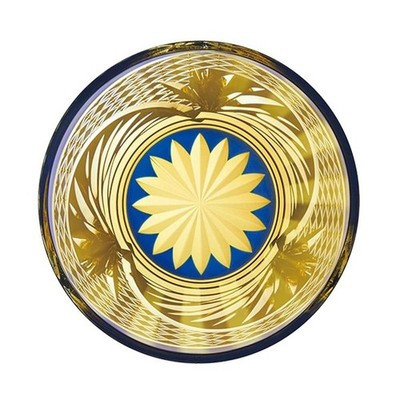 Yachiyo Kiriko Hishitsunagi Rocks Glass (Ruri Blue) Japan Whisky Glass