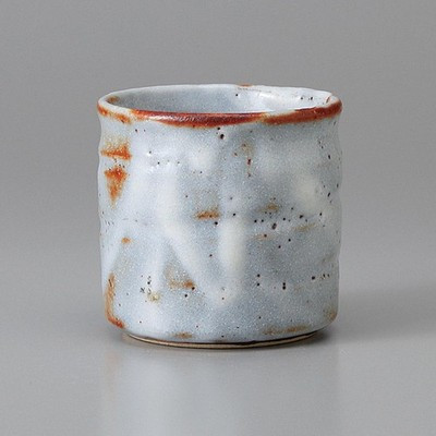 Mino Ware Sencha Yunomi Japanese Green Tea Cup Nezumi Gray Shino Japan