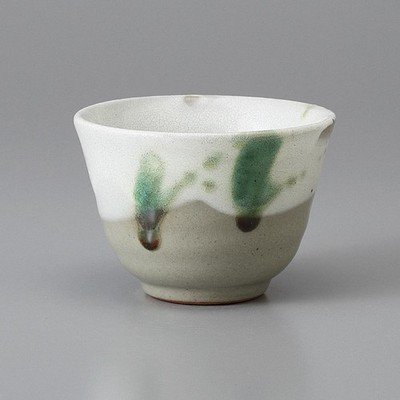 Mino Ware Gray Sencha Japanese Green Tea Cup Kairagi Oribe 160ml Japan