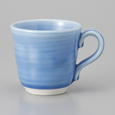 Mino ware Japanese Ceramic Mug Coffee Tea cup Pastel blue 320ml Japan