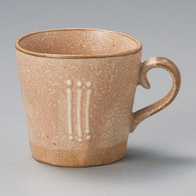 Mino ware Japanese Ceramic Mug Coffee Tea cup Yohen Glaze Pink Beige Japan