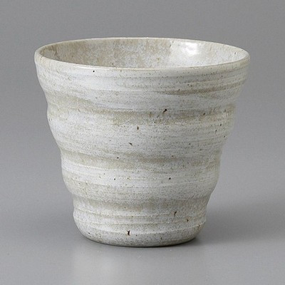 Celadon Brushstroke Hand-Shaped Rock Glass 290ml – Mino Ware, Japanese Tableware
