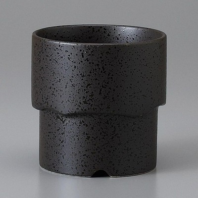 Smoky Black Stackable Rock Glass 280ml – Mino Ware, Japanese Tableware, Japan