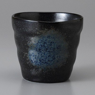 Black Gold Crystal Aurora Rock Glass 310ml – Mino Ware, Japanese Tableware Japan