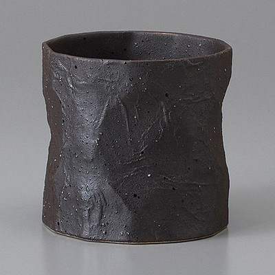 Black Textured Free Cup 240ml – Mino Ware, Japanese Tableware, Made in Japan