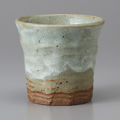 Mino Ware Made in Japan Unofu Crackle Glaze Rock Cup 290 ml Japanese Tableware