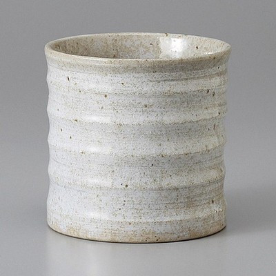 Celadon Brushstroke Carved Rock Glass 220 ml Mino Ware Japanese Tableware Japan