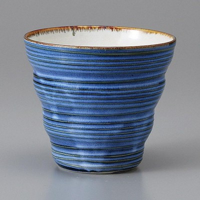 Gosucha Hand-Twisted Rock Glass 260 ml Mino Ware Japanese Tableware Japan