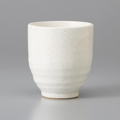 Mino Ware Sencha Yunomi Japanese Green Tea Cup Kohiki White 150ml Japan