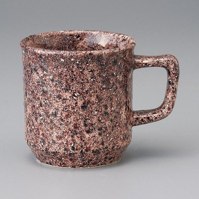 Mino ware Japanese Ceramic Mug Coffee Tea cup Large Azuki Red 300ml Japan