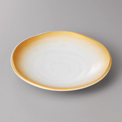 Japanese Mino Ware White Platinum Swirl 6.3" Side Plate Decorative Dish