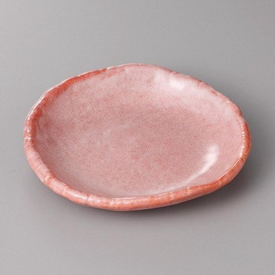 Japanese Red Raku Side Plate 5.8" Ceramic Dessert Appetizer Dish Made in Japan