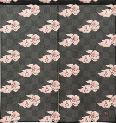 Noren Japanese door curtain tapestry 85x90cm Polyester Oni Cloud Japan