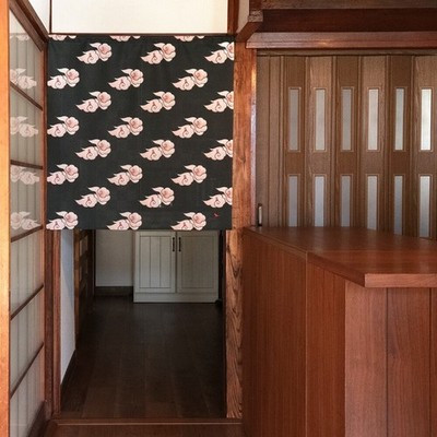 Noren Japanese door curtain tapestry 85x90cm Polyester Oni Cloud Japan