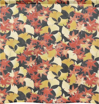 Noren Japanese door curtain tapestry 85x90cm Polyester Autumn leaves Japan