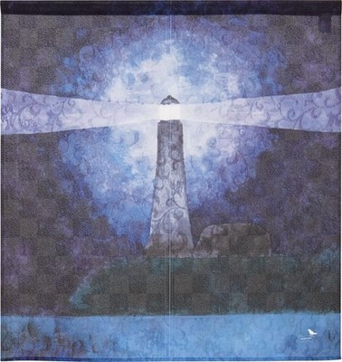 Noren Japanese door curtain tapestry 85x90cm Polyester Lighthouse