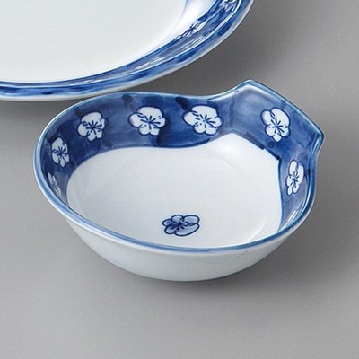 Seto Ware Plum Blossom Tonsui Hot Pot Serving Bowl 12.5cm Japan