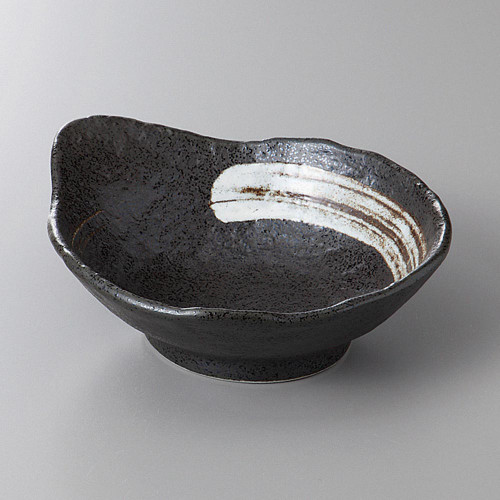 Japanese Mino Ware Ceramic Tonsui Bowl Tenmoku Hot Pot Dipping Sauce Dish 15.5cm