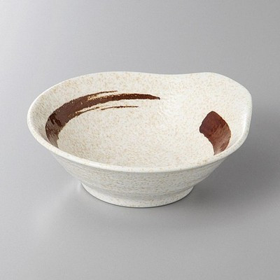 Japanese Mino Ware White Crystal Musashi Tonsui Bowl Hot Pot Dish 13.5cm Japan