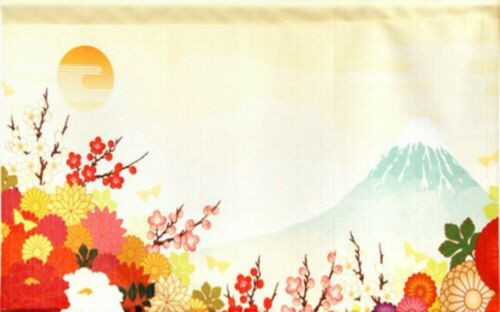 Noren Japanese Hanging door curtain Fujiyama Mt.Fuji Japan Fujisan 85 x 46cm